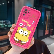 Ucuc Redmi Note 10 4g/note 10S Uyumlu Pembe Kırmızı Silikon Kılıf Darbeye Dayanıklı Kamera Koruma