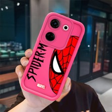 Ucuc Tecno Camon 20 Uyumlu Pembe Kırmızı Silikon Kılıf Darbeye Dayanıklı Kamera Koruma