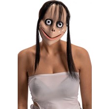 Saçlı Momo Korku Maskesi 24X16 cm