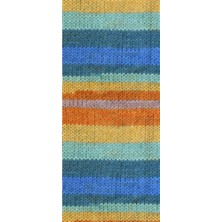 MiraLive 5 Adet Vega Stripe Premium Akrilik El Örgü Ipi Yünü No: 82421