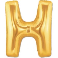 H Harf Folyo Balon Altın Renk 40 Inç