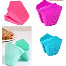 Fırın Eldiveni Silikon Kaymaz Su Geçirmez Yanmaz Silikon Eldiven