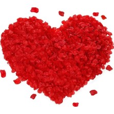 Kırmızı Renk Gül Yaprağı Şekilli Konfeti – 10 Paket 1000 Adet