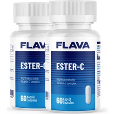 FLAVA ESTER-C 500mg - 60 Kapsül x 2 Adet