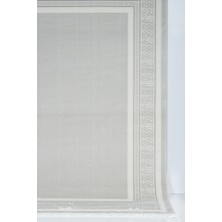 Estiva Home Açık Gri Bambu Dokulu Modern Salon Halısı 4–6m² |  Tabanlı & Antialerjik