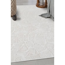 Estiva Home Krem Beyaz Bohem Modern Halı – Toz Tutmaz, Antialerjik, Antibakteriyel – Salon, Oturma Odası ve Yolluk Halısı