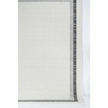 Estiva Home Açık Gri Bambu Dokulu Salon Halısı 4–6 M² |  Taban Antialerjik Toz Tutmaz
