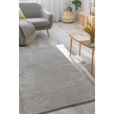 Estiva Home Gri Post Peluş Halı – Ultra Yumuşak, Yıkanabilir, Kaymaz Dot Taban, Antibakteriyel – Salon, Koridor ve Çocuk Odası Halısı