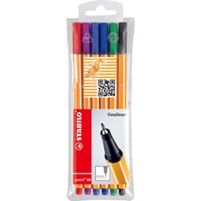 Stabilo Gliss İnce Keçe Uçlu Kalem 6'lı Set 0.4 mm Renkli Kalemler Almanya Menşeli