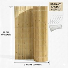 My Family Hasır 80 cm x 3 Metre Kamış Hasır Balkon Çiti