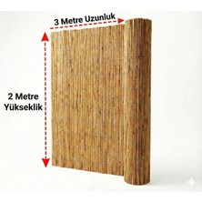 Hasır Gölgelik 2 Metre x 3 Metre Hasır Bahçe Çiti Gölgelik ve Dekorasyon