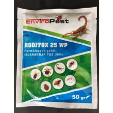 Belirtilmemiş Haşere Ilacı,akrep Ilacı,tahtakurusu Ilacı,pire Ilacı,hamamböceği,kene Ilacı Tox 25 Wp 50 gr