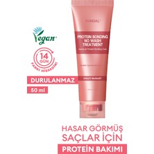 Yoğun Onarıcı Durulanmayan Bakım Kremi Kundal Protein Bonding No Wash Treatment 50ML Leather Iris