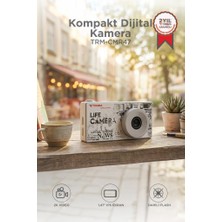 Torima Life Dijital Kamera Selfie Video Vlog Kamerası Mini Fotoğraf Makinesi CMR47 Gri