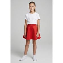 Kinderos Beli Lastikli Kız Çocuk Kloş Etek - 25Y 3652