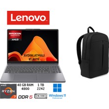 Lenovo ıdeapad Slim 3 Amd Ryzen 7 7735HS 40GB 1tb SSD W11 Pro 15.3"  83K70098TR Duddi Çanta