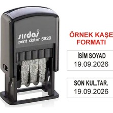 Sırdaş Kaşeciniz 5820 Tarih Kaşesi-Kaygan Zeminlere Uygun