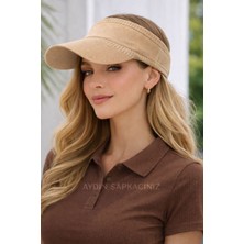 Aydın Şapkacınız Kadın Uv Korumalı Vizör Şapka – Rahat Esnek Lüks Tasarım | Tenisçi Stil Güneş Koruyucu Spor Şapka