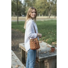 Luna Jewelry El Yapımı Kadın Renkli Örgü Bucket Ayarlanabilir Askılı Omuz Çantası