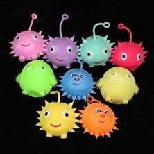 Kuzey Oyuncak Yüksek Kalite 12 Adet Özel Tasarım LED Işıklı Dikenli Kirpi Yoyo Yumuşak Duyusal Oyuncak Renkli Yoyo