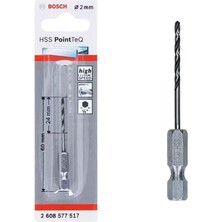Bosch Pointteq Altıgen Şaftlı Hss Matkap Ucu 2 mm