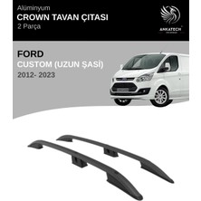 Turtle Ford Custom Uzun Şasi 2012-2023 Crown Tavan Çıtası - Siyah (Uzun Şasi)