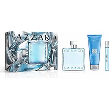 Azzaro Chrome Edt 100 ml +10ML Parfüm & 75 ml Saç ve Vücut Şampuanı Seti
