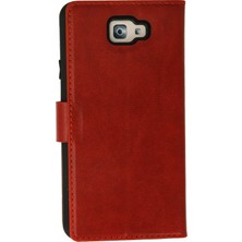 Drnds Newface  Galaxy J7 Prime Kılıf Tr S Plus Kapaklı Kılıf - Kırmızı