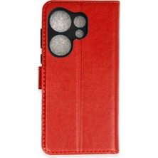 Drnds Newface Tecno Camon 20 Prime Tr S Plus Kapaklı Kılıf - Kırmızı