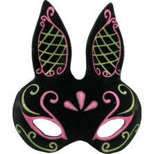 Balkan Grup Siyah Süet Kaplama Tavşan Maskesi