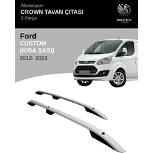 Turtle Ford Custom Kısa Şasi 2012-2023 Crown Tavan Çıtası - Gri (Kısa Şasi)