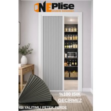 Isı Yalıtımlı %100 Karartma Blackout Plise Seperatör Kapı - Honeycomb Petek Dokulu Katlanır Kapı