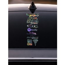Hologram Oto Arka Cam Sticker Seti 40X15CM–ARABA Cam Yazıları Universal Araç Sticker Folyo Seti2