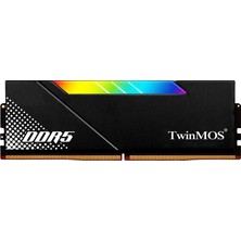 Flamex 16 GB Ddr5 6000MHZ CL36 Rgb Siyah Voltx Twınmos Soğutuculu Dt TMD516GB6000URGB36B