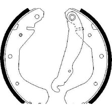 Bosch 0986487213 Arka Pabuç Balata Combo 84-92 -Corsa A 84-93 -Kadett 83-92 200X29 GS6214 1605592-1605781-90271938-1605674