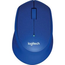 Flamex Logıtech M330 Sessız Kablosuz USB Optik Mouse Mavi 910-004910