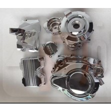 Motobisavm Karter Kapak Takımı Çita Model Nikel [5 Parça]