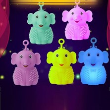 Kuzey Oyuncak Yüksek Kalite 12 Adet LED Işıklı Fil Duyusal Oyuncak Yumuşak Fil Kirpi Yoyo Mavi Pembe Suyeşili Sarı