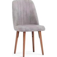 Kaktüs Avm Kare Gold Sandalye - Açık Gri - 1 Adet