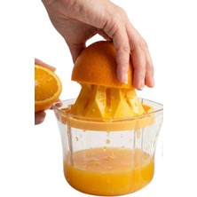 Wenken Hazneli Limon ve Portakal Sıkacağı - Ölçü Kaplı Pratik Manuel Meyve Sıkıcı