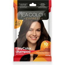Sea Color Express Şampuan Boya, Şampuan Kolaylığında Saç Boyama 4.0 Kahve