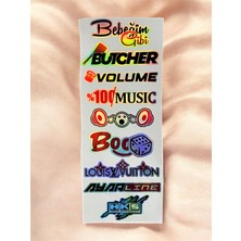 Hologram Oto Arka Cam Sticker Seti 40X15CM–ARABA Cam Yazıları Universal Araç Sticker Folyo Seti1