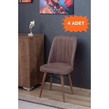 Kaktüs Avm Armada Serisi Sandalye - Kahverengi - 4 Adet