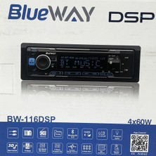 Blueway Dsp Işlemcili, 6rca Çıkışlı, Usp,bluetooth, Aux ve 7 Renkli Oto Teyp