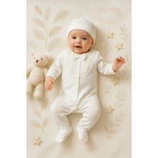 Ozz Baby Premium Nervür Dikişli   %100 Organik Pamuk 10'lu Yenidoğan Bebek Hastaneçıkış Seti