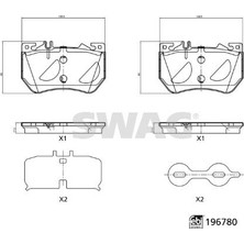 Swag 33112340 Fren Balatası On Mercedes W206 S206 C236 A236 W214 S214 C254 X254 Spor Tıp A0004200404