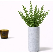 Madame Nazar 1.kalite Gerçekçi Okaliptus Yapay Çiçek – 1 Demet - 45 cm Solmaz, Masa ve Salon Dekoru