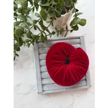 Cicis Accessories Kadife Kalp Şeklinde Scrunchie Simit Toka
