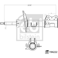 Febi Febı 194222 Ön Amortisör Sağ Doblo 2010 > Gazlı 51880839-51819143-51859324