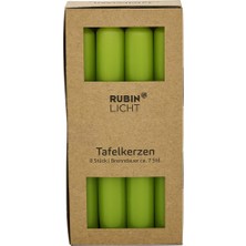 Rubin Licht Çubuk Mum Yeşil 8'li
